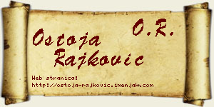 Ostoja Rajković vizit kartica